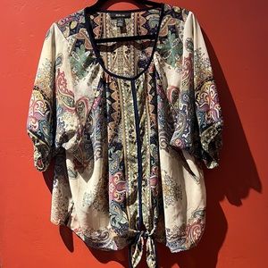 Style & Company Paisley Blouse Large